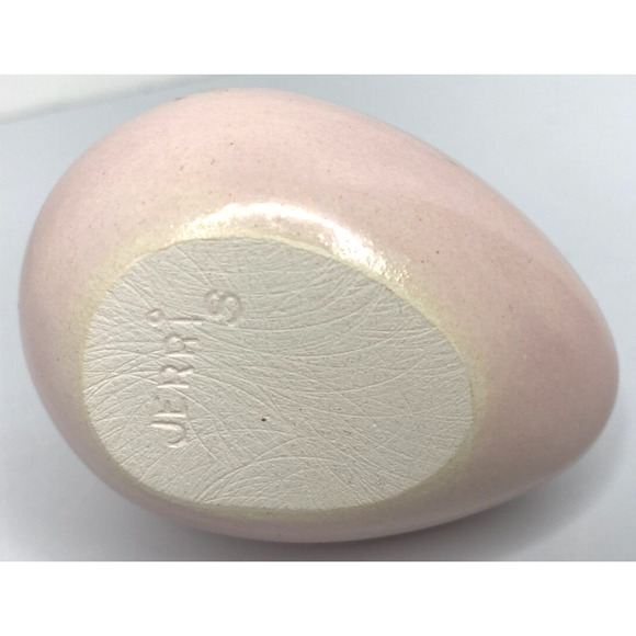 Vintage Unique Ceramic Pink Egg with 3D Flower Applique SKU PB188-2 - Picture 4 of 4